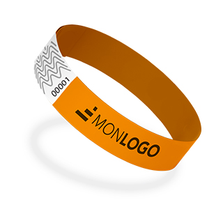 400 Bracelets En Tyvek Personnalisables - Pour Événements, Festivals, Identification - Or 19x250mm