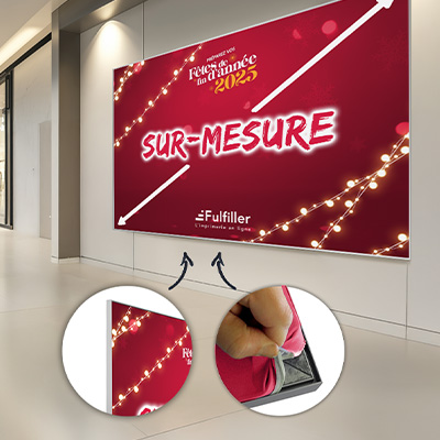 Cadre mural textile tendu sur-mesure