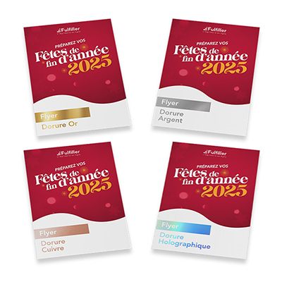Flyer avec dorure