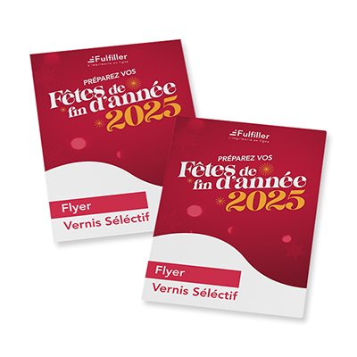 Flyer avec vernis sélectif