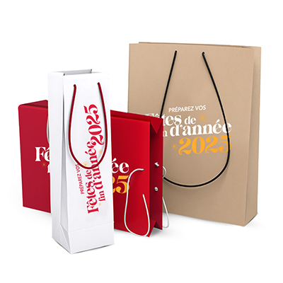 Sac en papier Kraft avec cordon