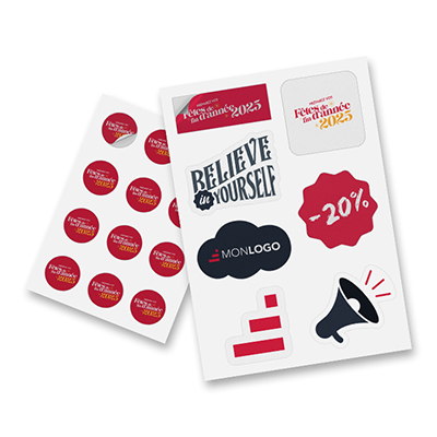 Stickers en planche