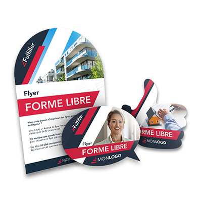 Flyers découpe personnalisée