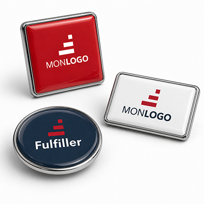 Badges aimantés avec Doming