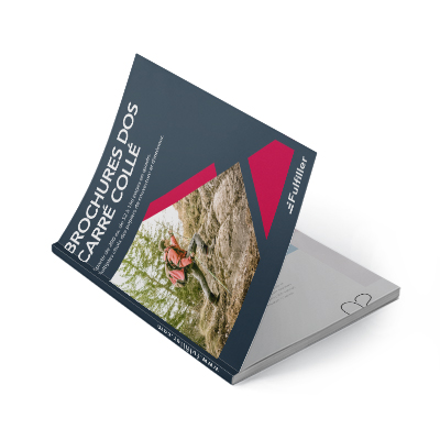 Brochure dos carré collé