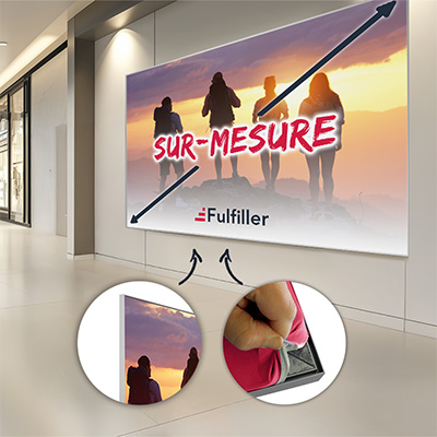 Cadre mural textile tendu sur-mesure