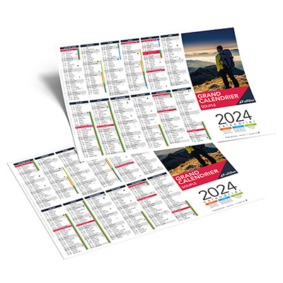 Grand calendrier souple