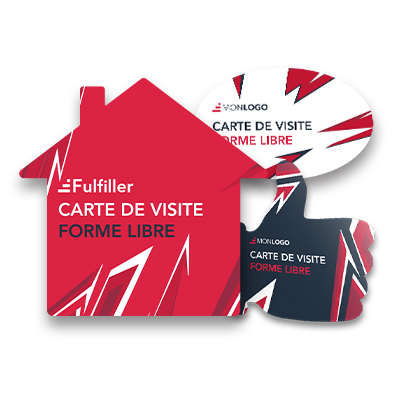 Carte de visite à la forme