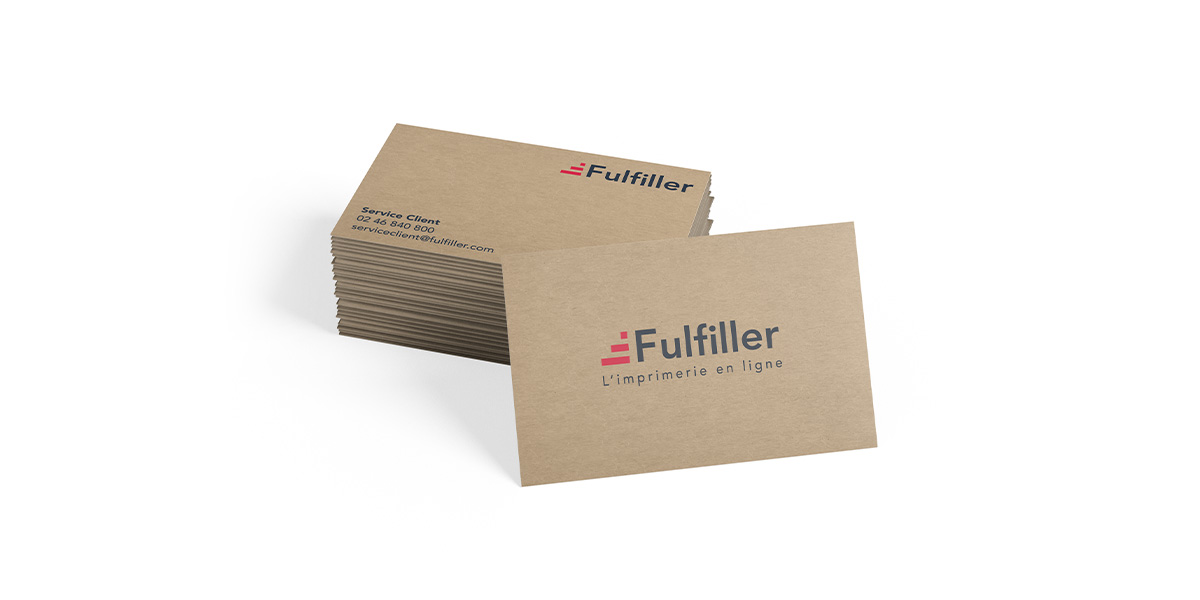 Carte en papier kraft