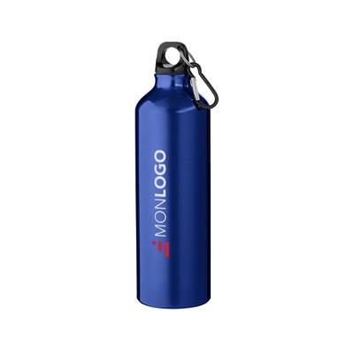 Bouteille d'eau Oregon de 770 ml en aluminium avec mousqueton