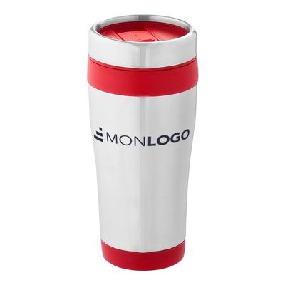 Gobelet avec isolation Elwood de 410 ml en acier inoxydable recyclé certifié RCS