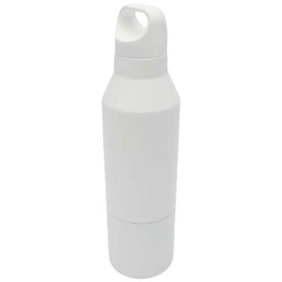 Bouteille isotherme Odessy de 600 ml en acier inoxydable recyclé RCS avec gobelet de 300 ml