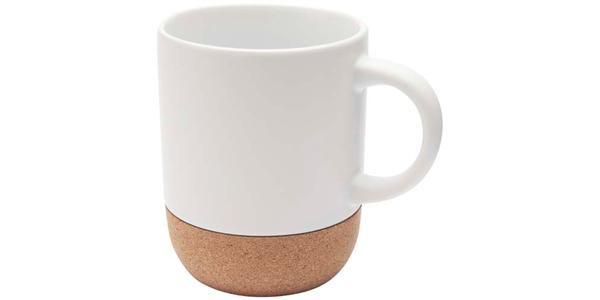 Mug Billie en céramique de 300 ml avec détails en liège et finition matte