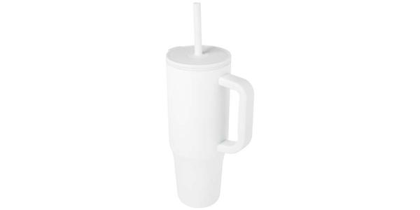 Gobelet isotherme Brady 900 ml certifié RCS avec paille en silicone