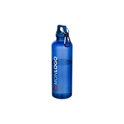 Bouteille d’eau Oregon de 750 ml en plastique recyclé certifié RCS avec mousqueton
