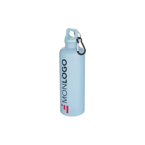 Bouteille d’eau Oregon de 750 ml en plastique recyclé uni certifié RCS avec mousqueton