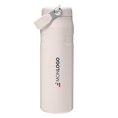 Bouteille d'eau de 700 ml avec paille rabattable Stanley IceFlow™ 2.0