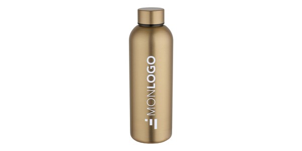 Bouteille d’eau Spring de 750 ml en acier inoxydable recyclé certifié RCS à simple paroi