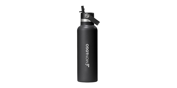 Gourde Hydro Flask à goulot standard, 621 ml, en acier inoxydable isotherme