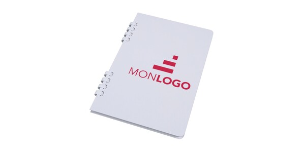 Carnet de notes à spirales Fil A5 à couverture rigide en papier recyclé RCS