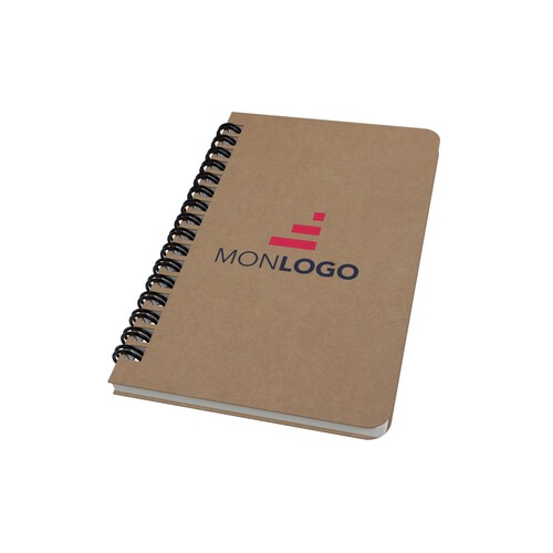 Carnet Cobble A6 à spirales en carton recyclé avec papier de pierre