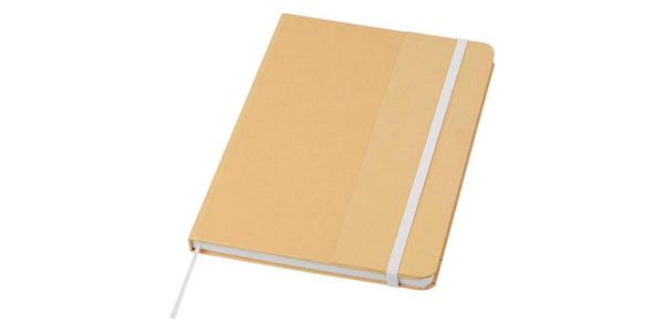 Carnet à couverture rigide A5 Nelida en carton recyclé