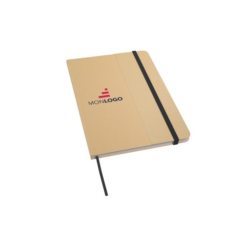 Carnet à couverture rigide A5 Nelida en carton recyclé