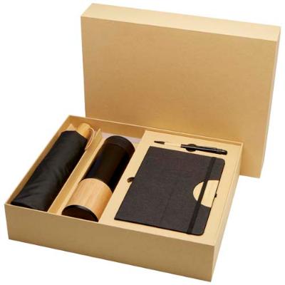 Coffret cadeau Carmen avec carnet à couverture rigide A5 et stylo bille (encre noire)