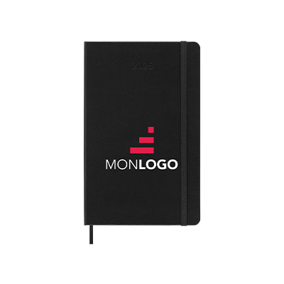 Agenda L vertical 12 mois Moleskine à couverture rigide