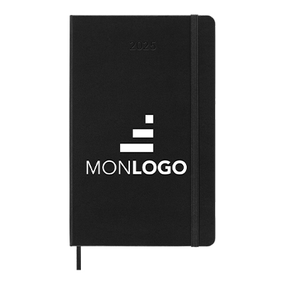 Agenda L hebdomadaire horizontal 12 mois Moleskine à couverture rigide