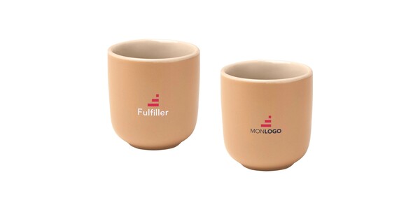 Tasses à expresso Male en céramique de 90 ml - set de 2 en finition mate