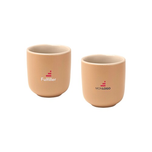 Tasses à expresso Male en céramique de 90 ml - set de 2 en finition mate