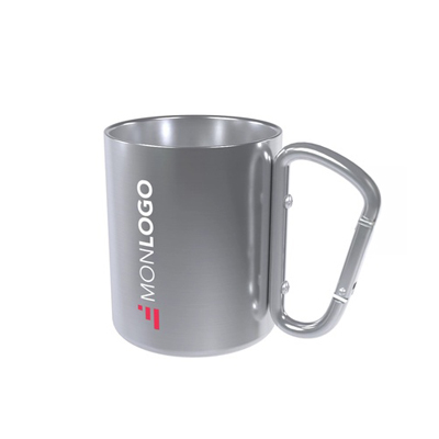 Mug isolant Alpes avec mousqueton 200ml