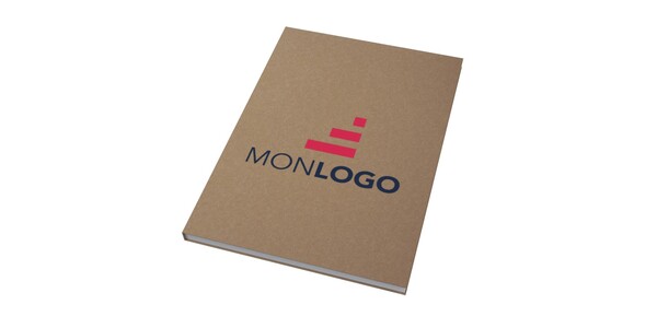 Cahier kraft Novella Austen A5 recyclé à couverture souple de 100 feuilles