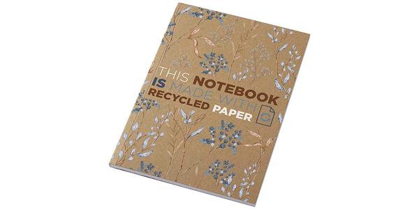 Carnet A5 à couverture souple recyclée en kraft Novella Austen avec 50 feuilles 