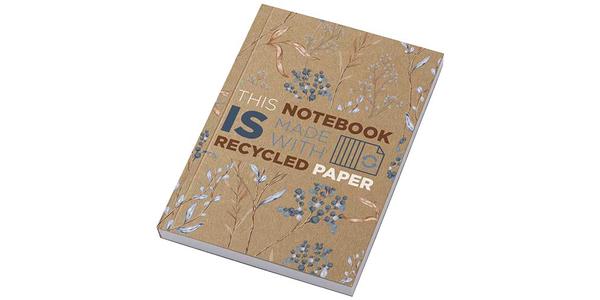 Carnet A6 à couverture souple recyclée en kraft Novella Austen avec 100 feuilles
