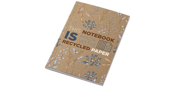 Carnet A6 à couverture souple recyclée en kraft Novella Austen avec 50 feuilles