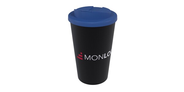 Gobelet Americano® Eco recyclé de 350ml avec couvercle anti-déversement