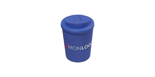 Gobelet recyclé Americano® Espresso Eco de 250 ml avec couvercle anti-déversement 