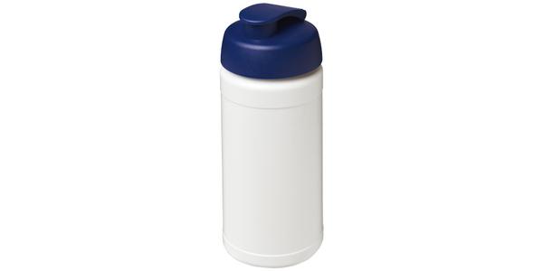 Bouteille de sport Baseline de 500 ml recyclée avec couvercle rabattable