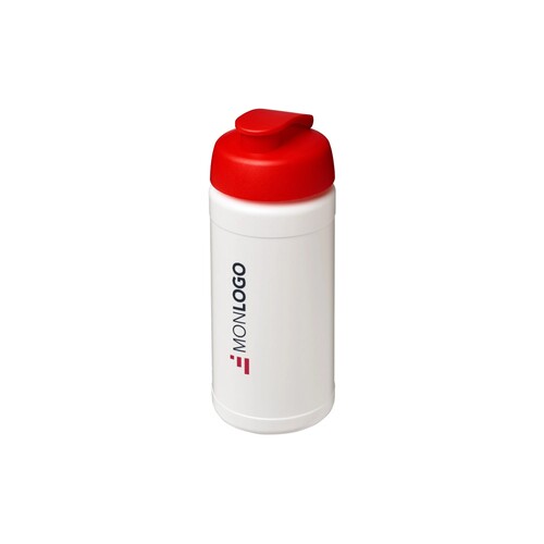 Bouteille de sport Baseline de 500 ml recyclée avec couvercle rabattable