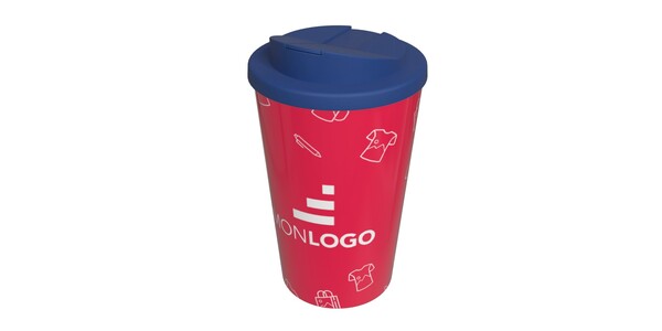Gobelet avec isolation Brite-Americano® Eco de 350 ml et anti-déversement