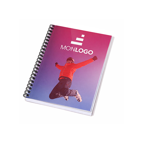 Cahier Desk-Mate® A6 à spirales avec couverture polypropylène