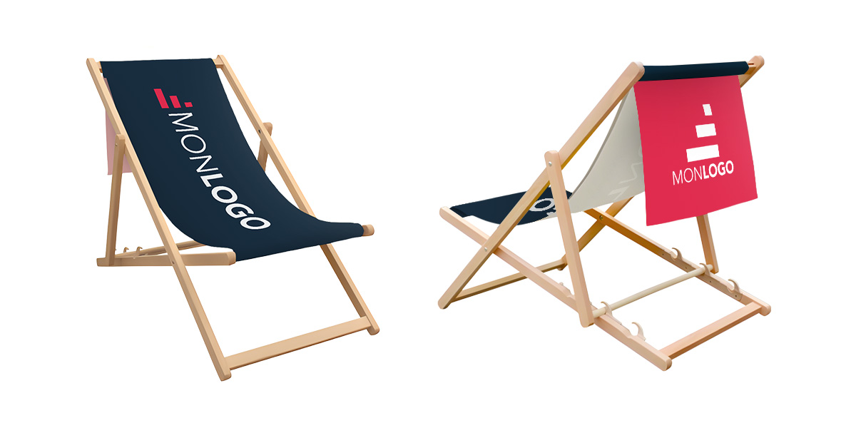 Chaise longue avec retour