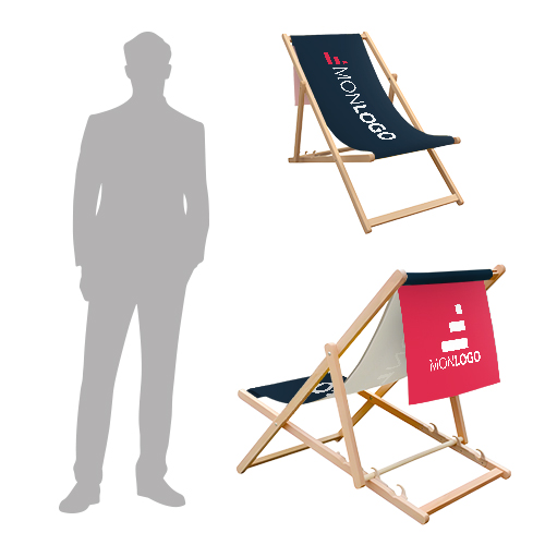 Chaise longue avec retour