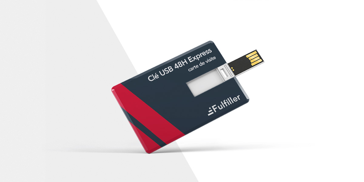 Clé USB 32 go format carte de visite