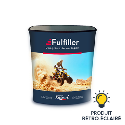 Comptoir lumineux pliant