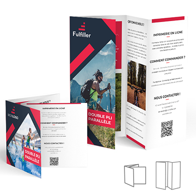 Dépliant double pli parallèle