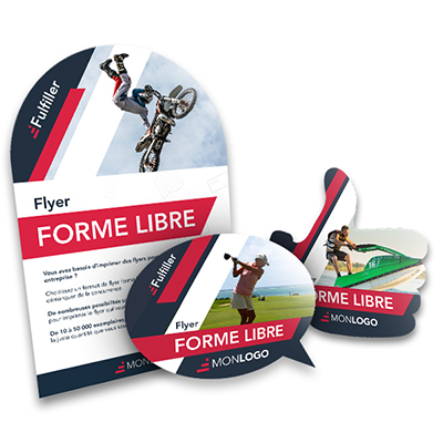 Flyers découpe personnalisée