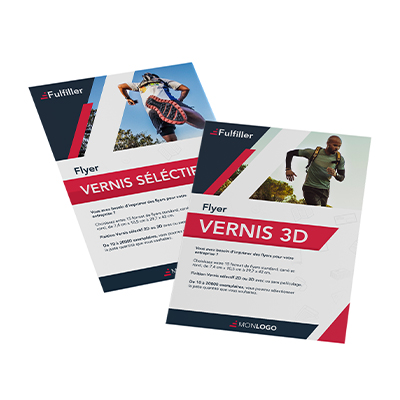 Flyer avec vernis sélectif